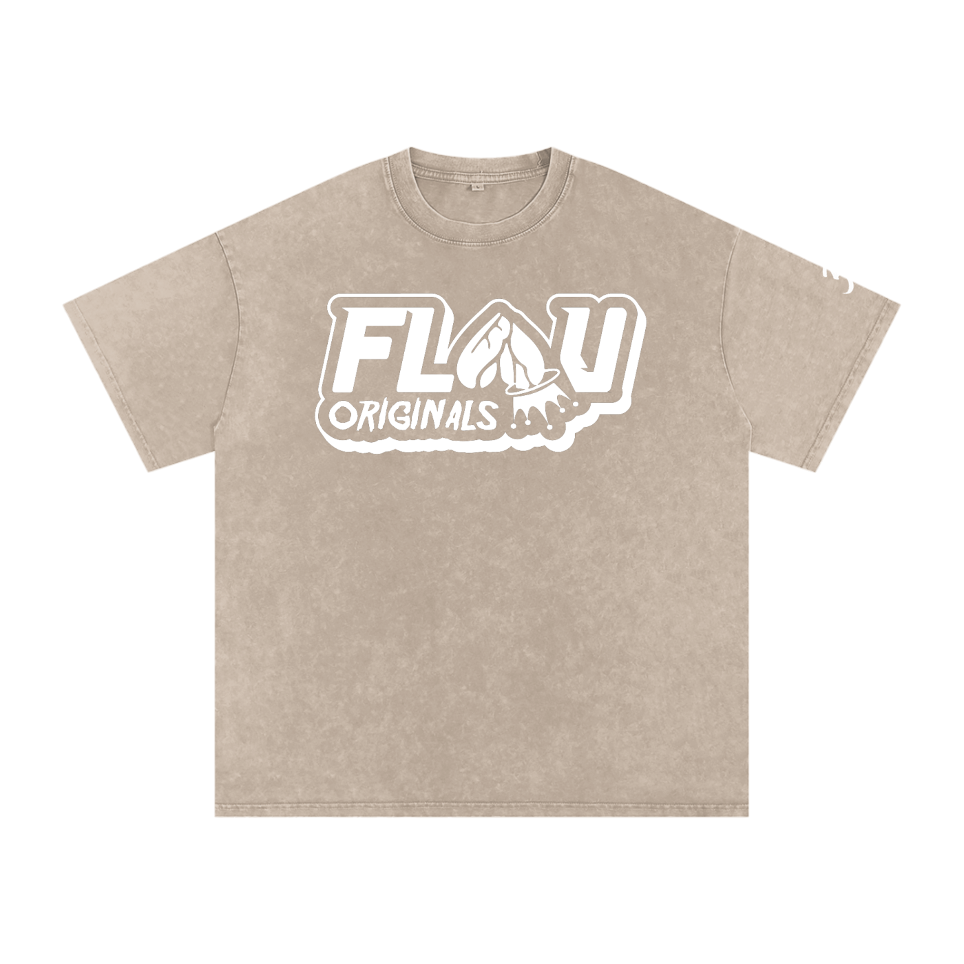 Snow Washed Oversized Cotton T-Shirt