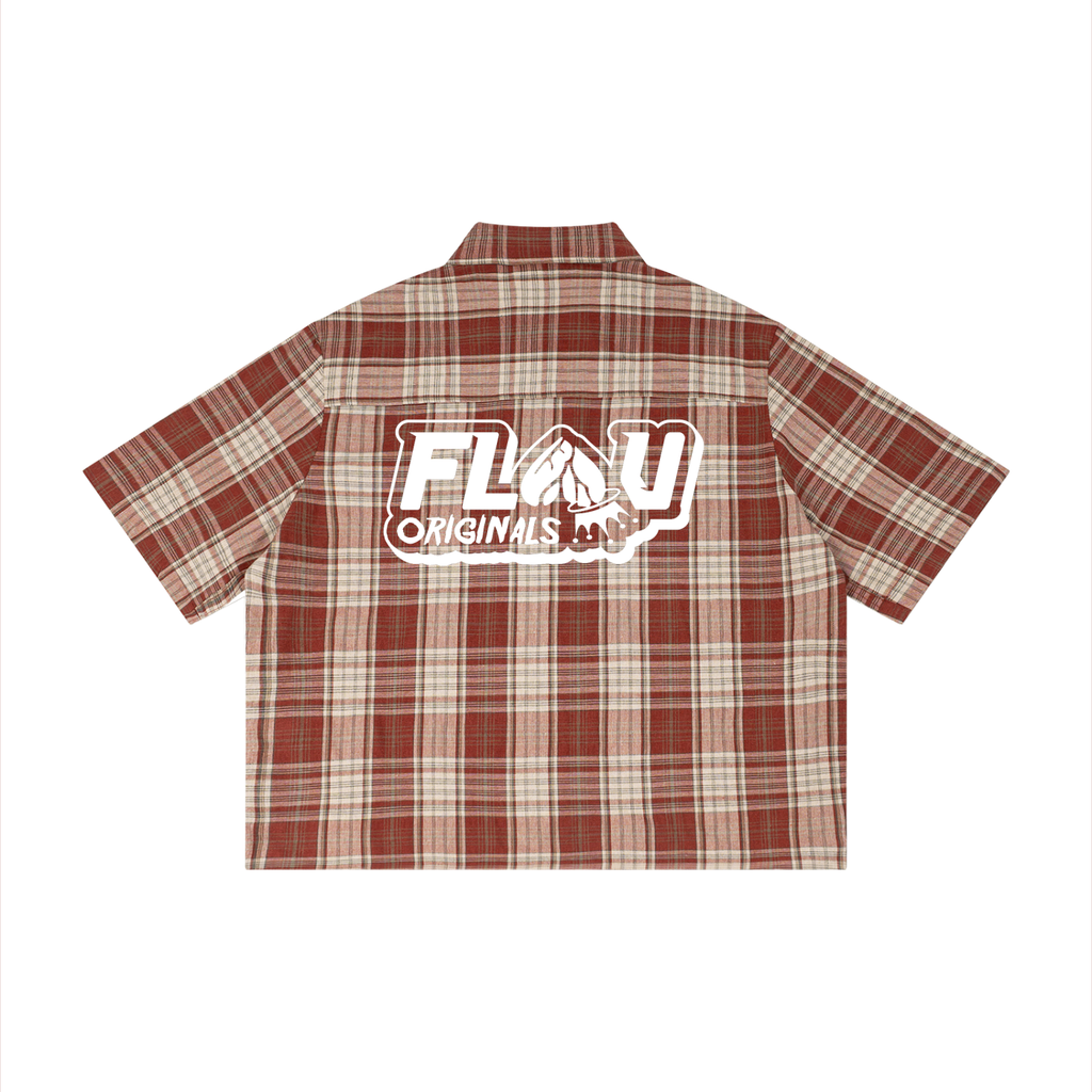 Unisex Plaid Boxy Short Sleeve Shirt
